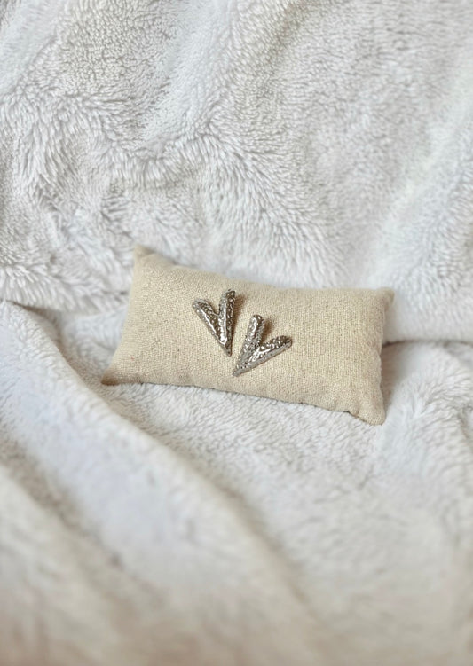 Boucles d'oreille Blanche - argent