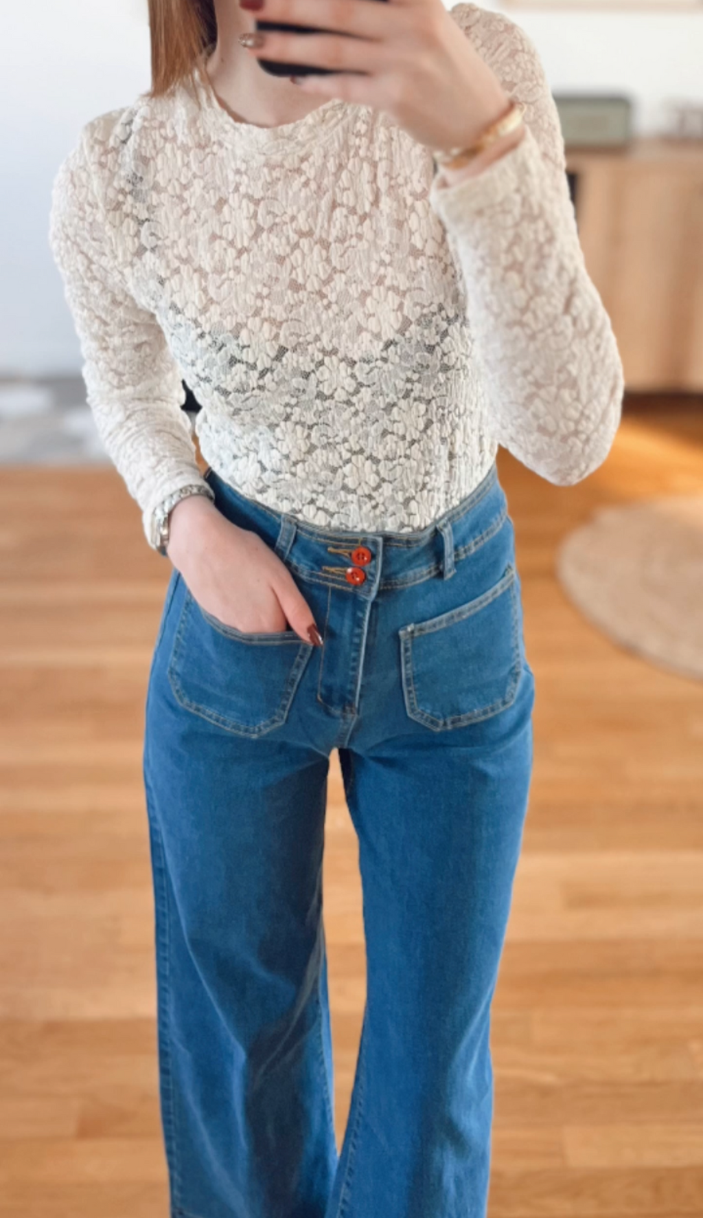 Jean taille haute