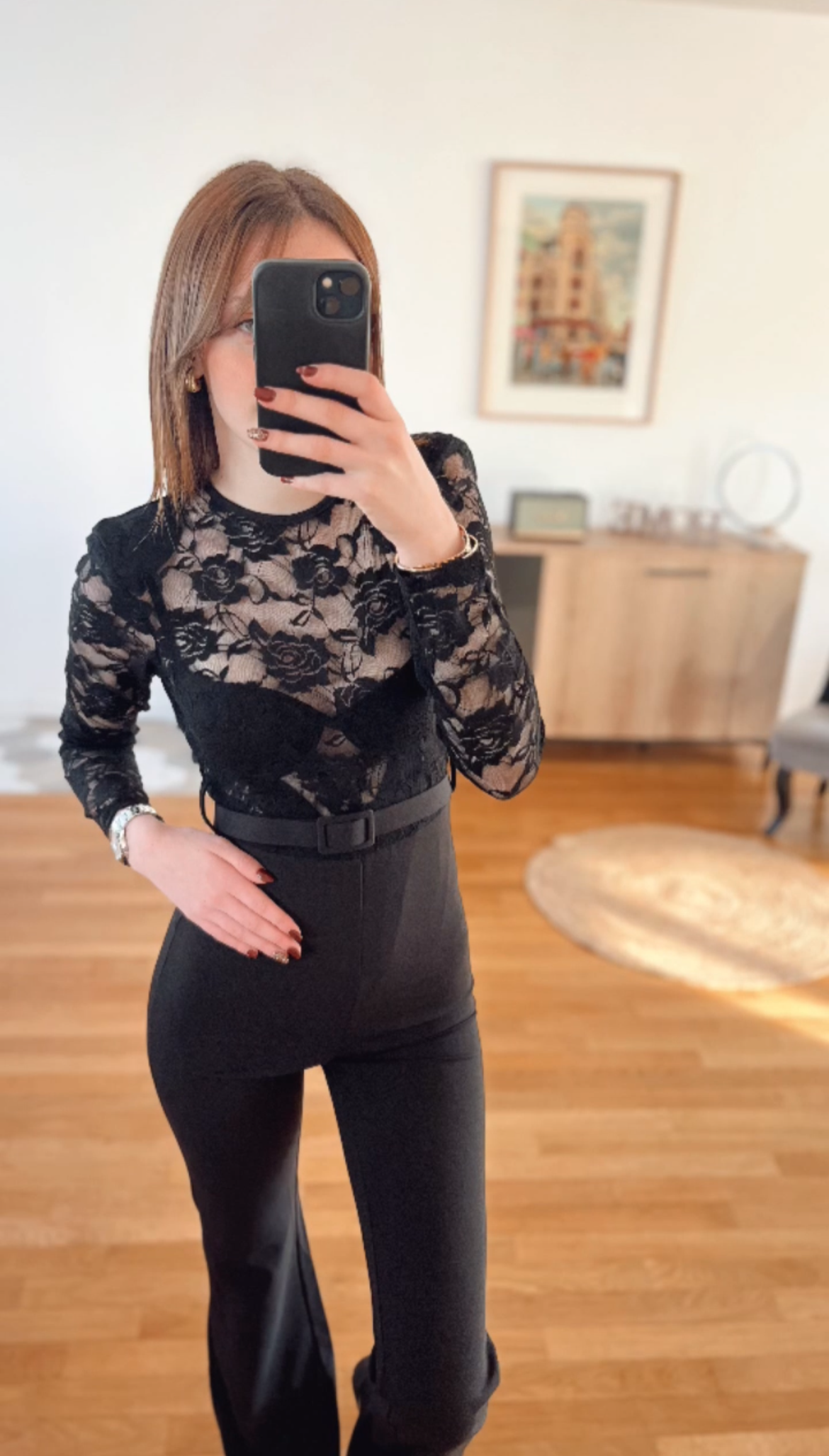 Combinaison à dentelle