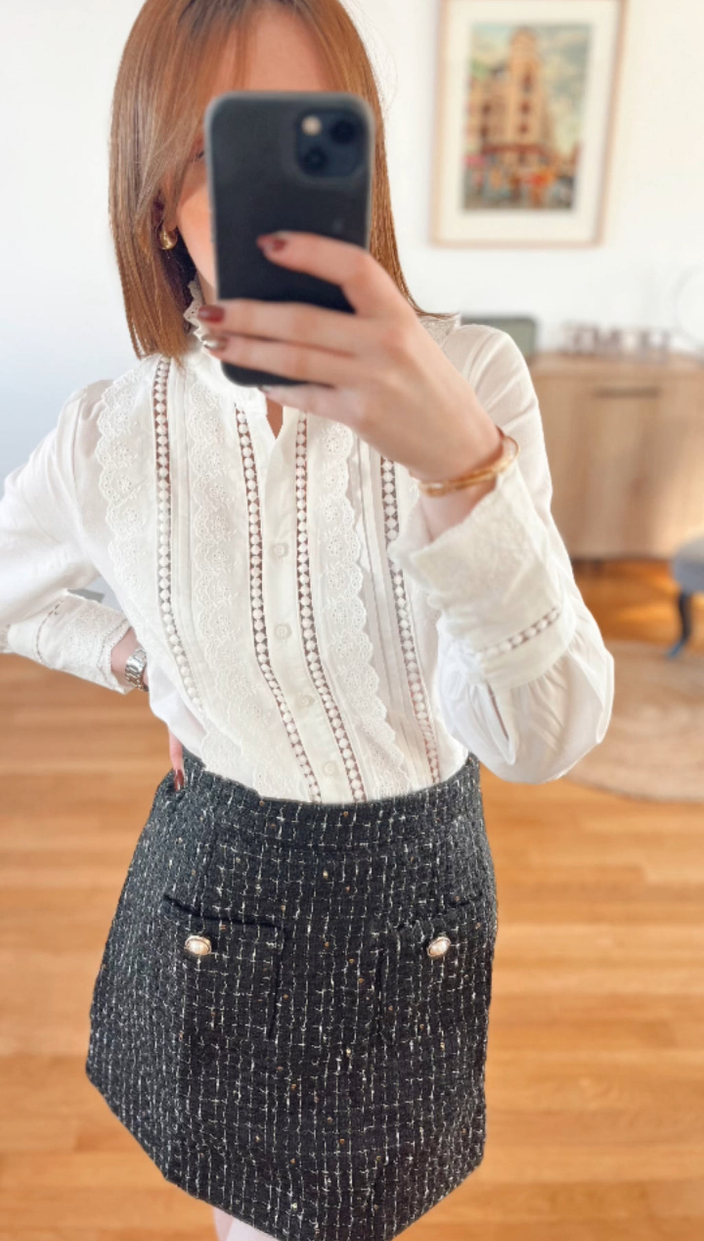 Jupe en tweed