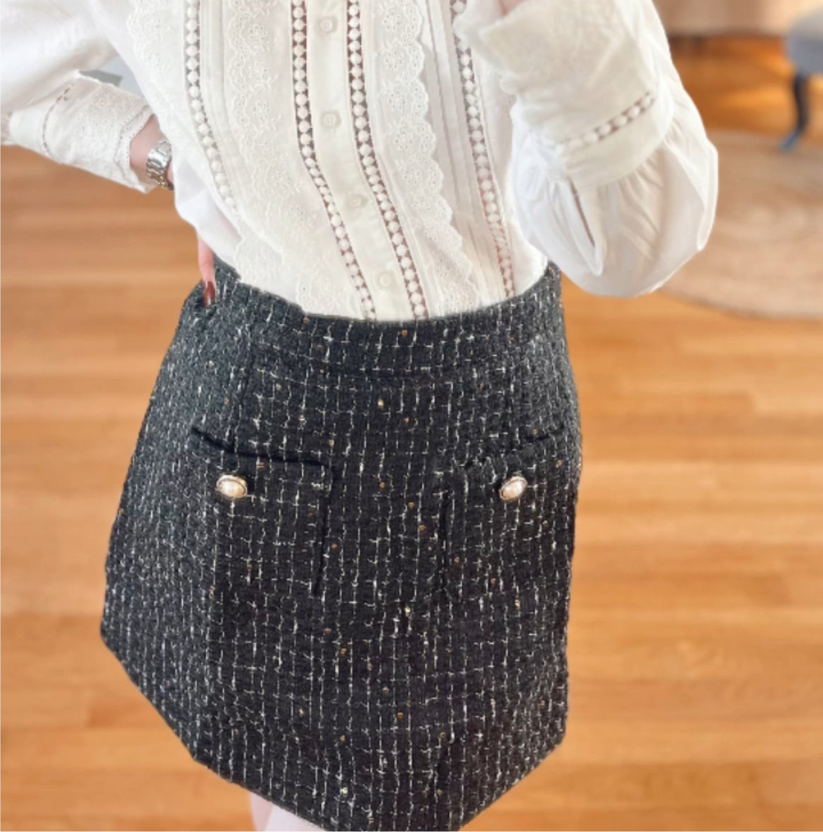 Jupe en tweed