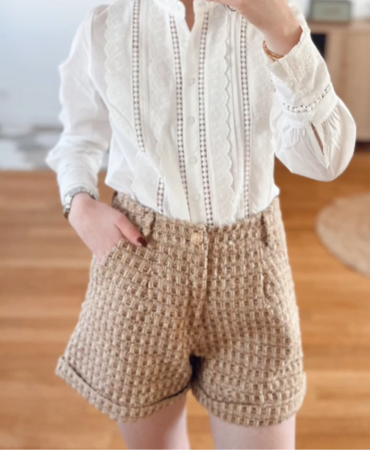 Short en tweed