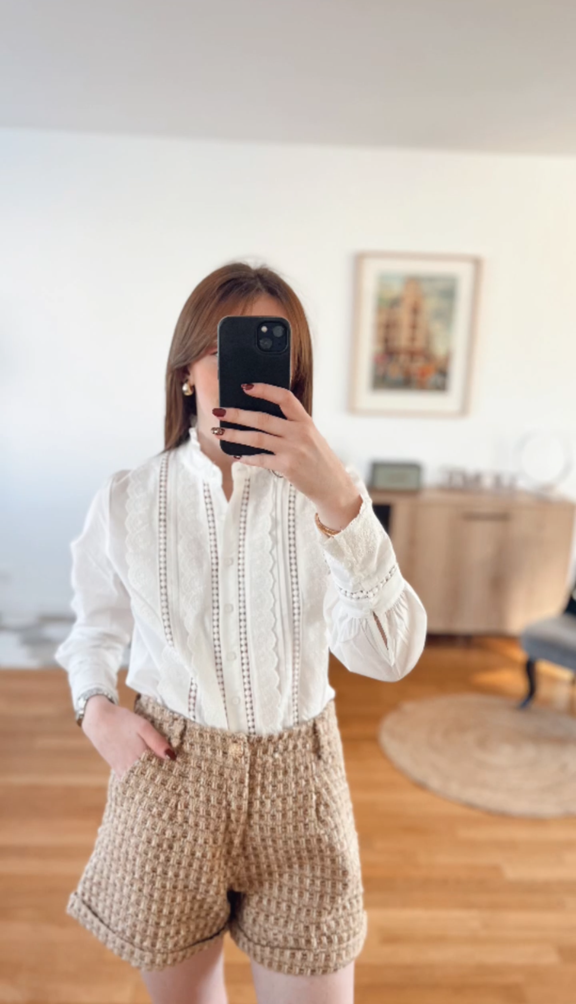 Short en tweed